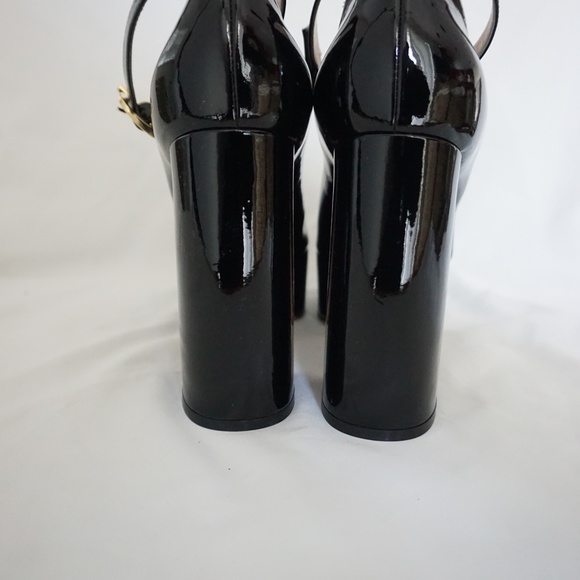 Gianvito Rossi MANILA Black Patent Leather Platform Mary Jane Shoes Trendy!! - Picture 9 of 15